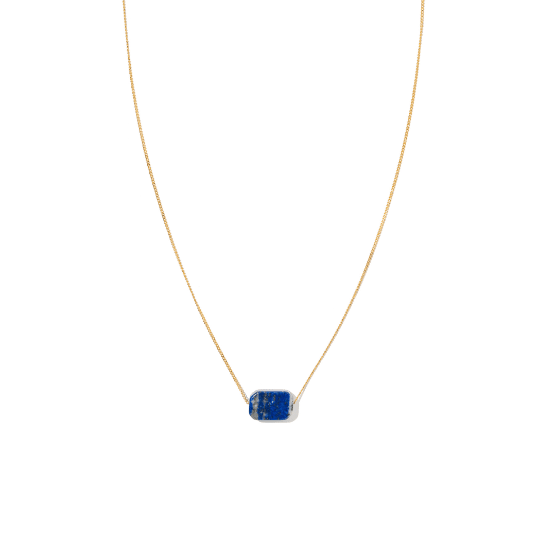 LAPISLAZULI GRATITUDE NECKLACE - COLLARES - Malandra Jewelry - TC2198