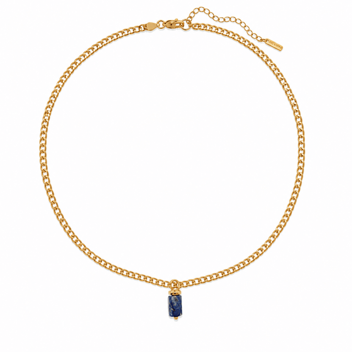 LAPISLAZULI V AURA NECKLACE - COLLARES - Malandra Jewelry - TC1181