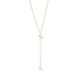 LARIAT PEARL DOTS NECKLACE - COLLARES - Malandra Jewelry - TC2084