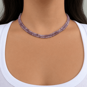 LAVENDER JASPER TERRA NECKLACE - COLLARES - Malandra Jewelry - TC2518