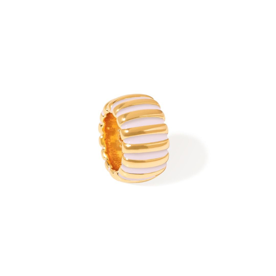 LAVENDER RIBBED CHARM - DIJES - Malandra Jewelry - EYHD156-Model 5  LAVANDA