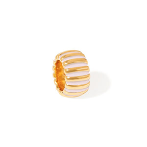 LAVENDER RIBBED CHARM - DIJES - Malandra Jewelry - EYHD156-Model 5  LAVANDA