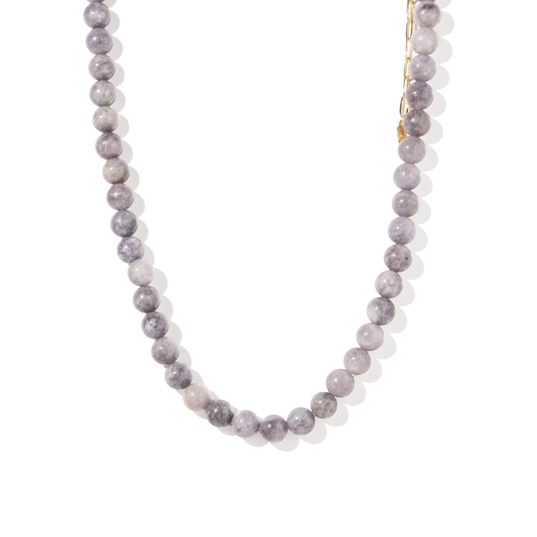 LILAC JADE TERRA NECKLACE - COLLARES - Malandra Jewelry - TC2151