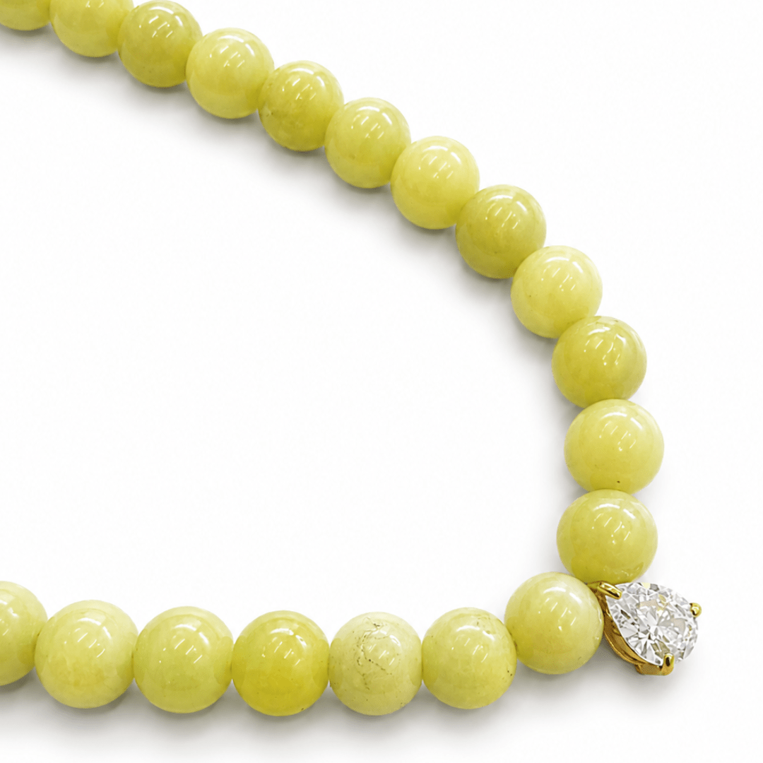LIMESTONE AVENTURINE GAIA NECKLACE - COLLARES - Malandra Jewelry - TC2536