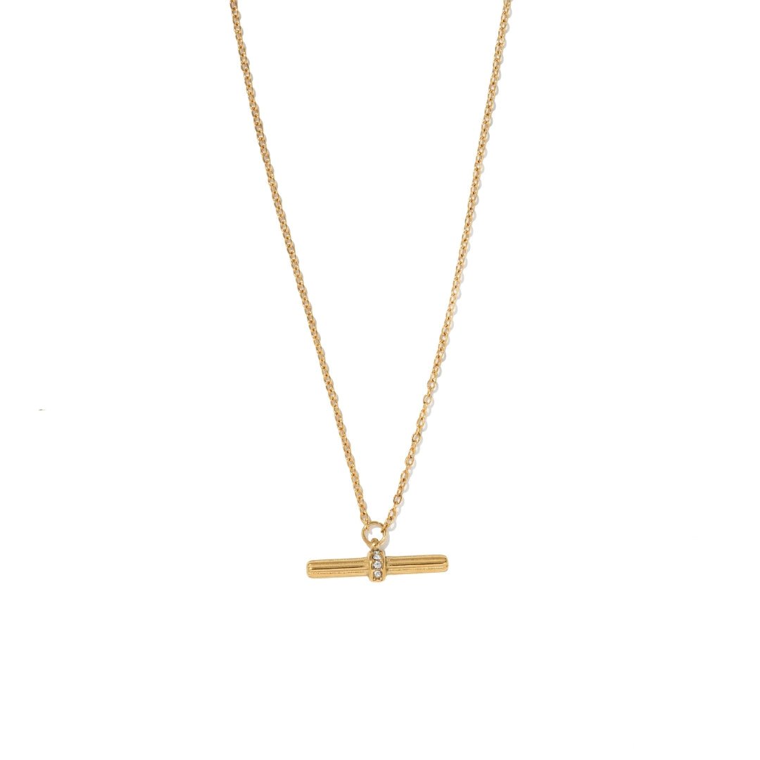LINEA BAR GLOW NECKLACE - COLLARES - Malandra Jewelry - EUWC470-JDN0312268