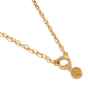 LINK SAINT BENEDICT NECKLACE - COLLARES - Malandra Jewelry - TC2477