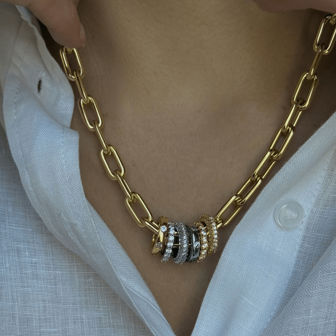 LINKS CLASSIC CHAIN NECKLACE - COLLARES - Malandra Jewelry - ICC555