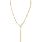 LINKS CRYSTAL DROP LARIAT - COLLARES - Malandra Jewelry - ICC548