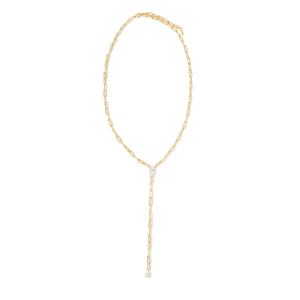 LINKS CRYSTAL DROP LARIAT - COLLARES - Malandra Jewelry - ICC548