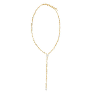 LINKS CRYSTAL DROP LARIAT - COLLARES - Malandra Jewelry - ICC548
