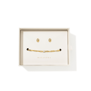 LINKS CRYSTAL SHINE GIFT SET - SETS DE REGALO - Malandra Jewelry - SET151-ICP549 / ICA565