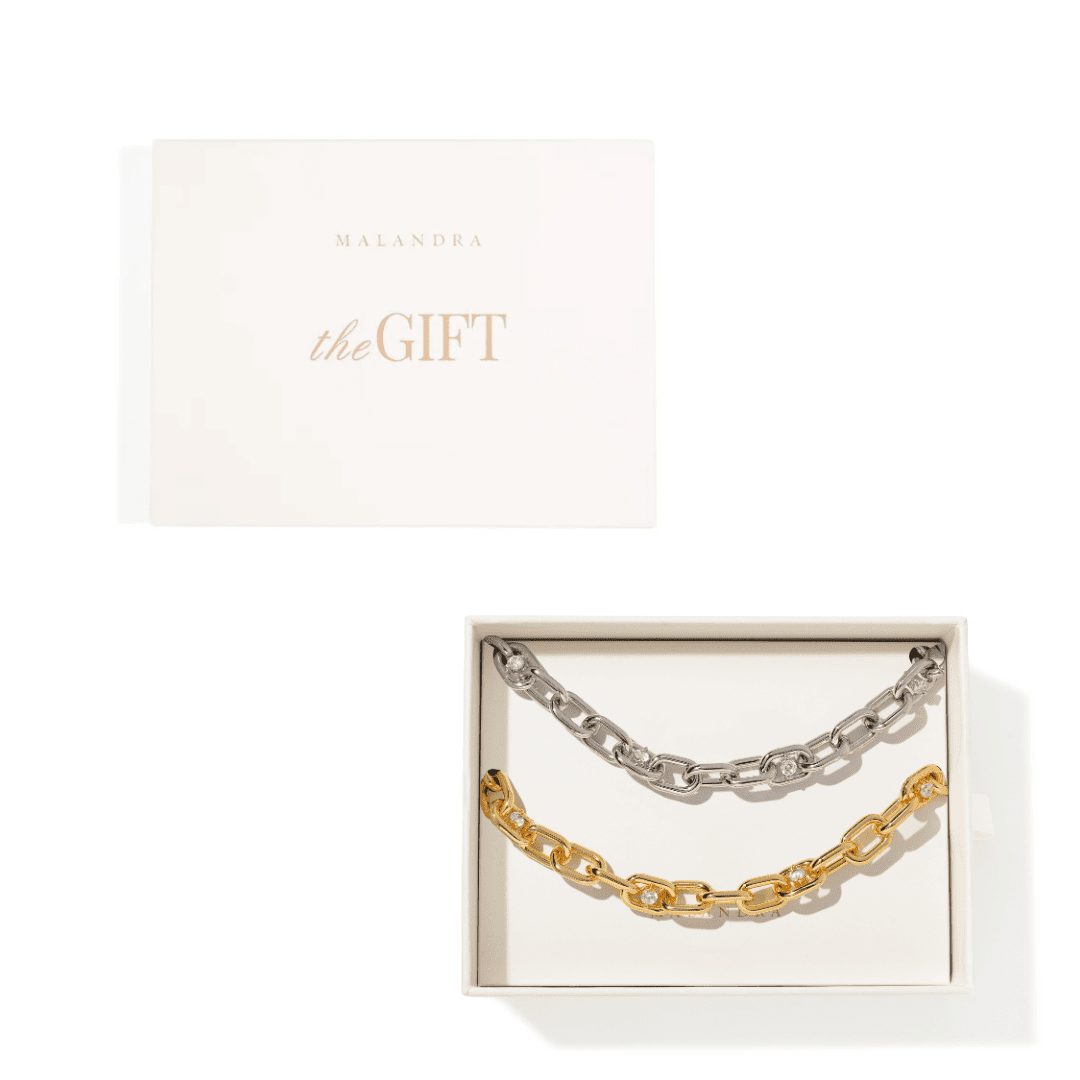 LINKS SPARK SILVER & GOLD GIFT SET - SETS DE REGALO - Malandra Jewelry - SET149 ICP440.P/ICP440