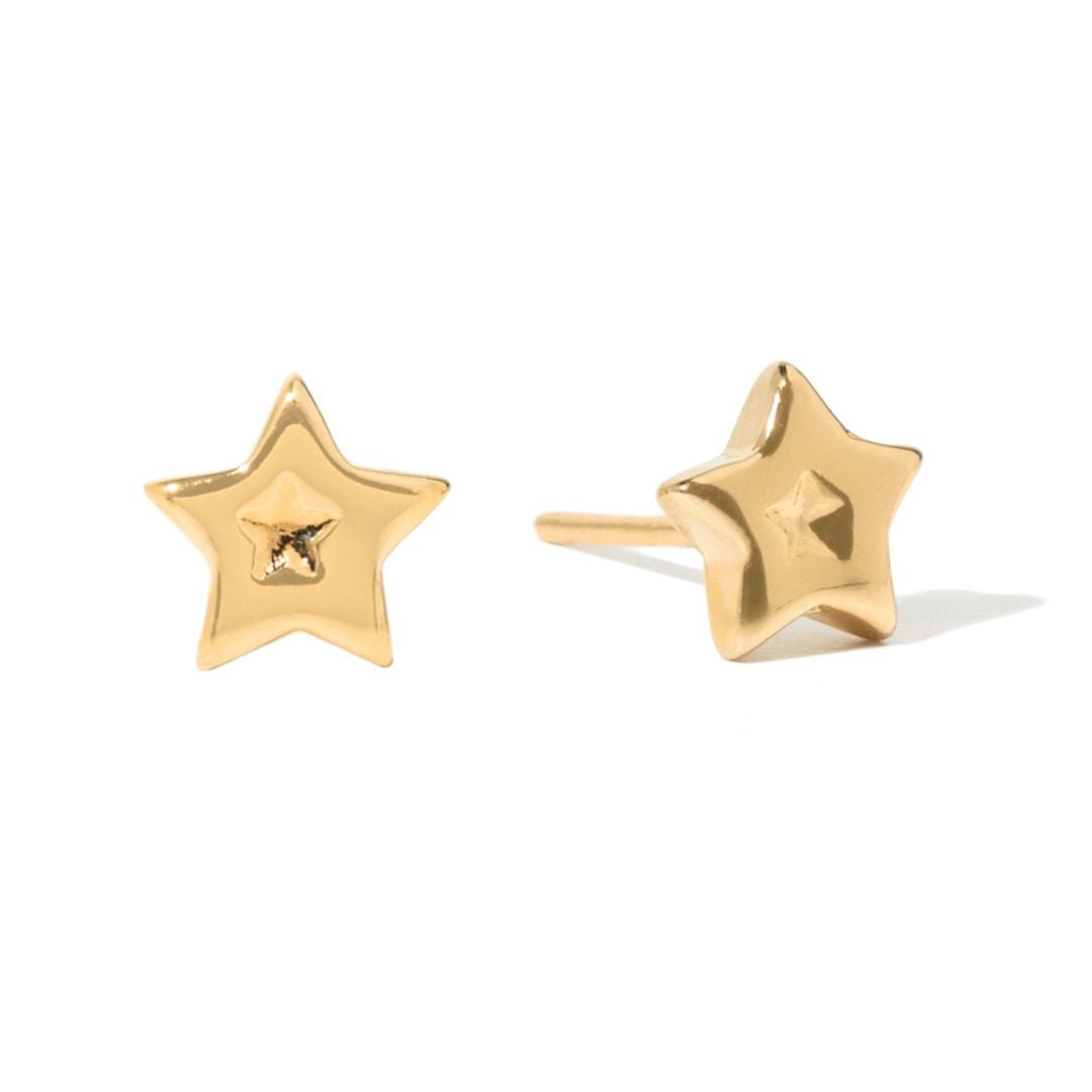 LITTLE STAR STUDS - ARETES - Malandra Jewelry - VCA272-4039