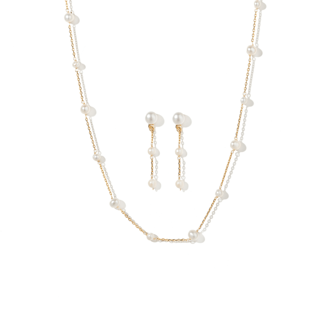 LOVED IN PEARLS GIFT SET - SETS DE REGALO - Malandra Jewelry - SET87