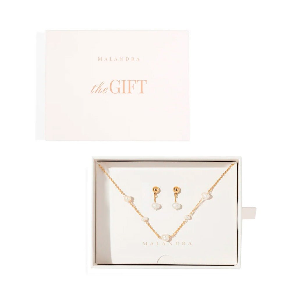 LOVELY PEARL GIFT SET - SETS DE REGALO - Malandra Jewelry - SET104 - TC1928/TA1945