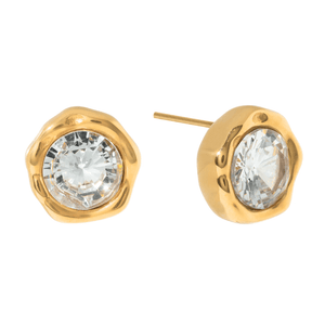LUCENT BEZEL STUDS - ARETES - Malandra Jewelry - EUWA498-JDE0104014
