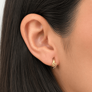 LUCENT CURVE STUDS - ARETES - Malandra Jewelry - VCA296-3144
