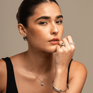 LUCENT SILVER HALO RING - ANILLOS - Malandra Jewelry - EUWR554.P-JDR0101321-S