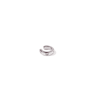 LUMI ICON SILVER EAR CUFF - ARETES - Malandra Jewelry - EUWA245.P
