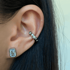 LUMI ICON SILVER EAR CUFF - ARETES - Malandra Jewelry - EUWA245.P