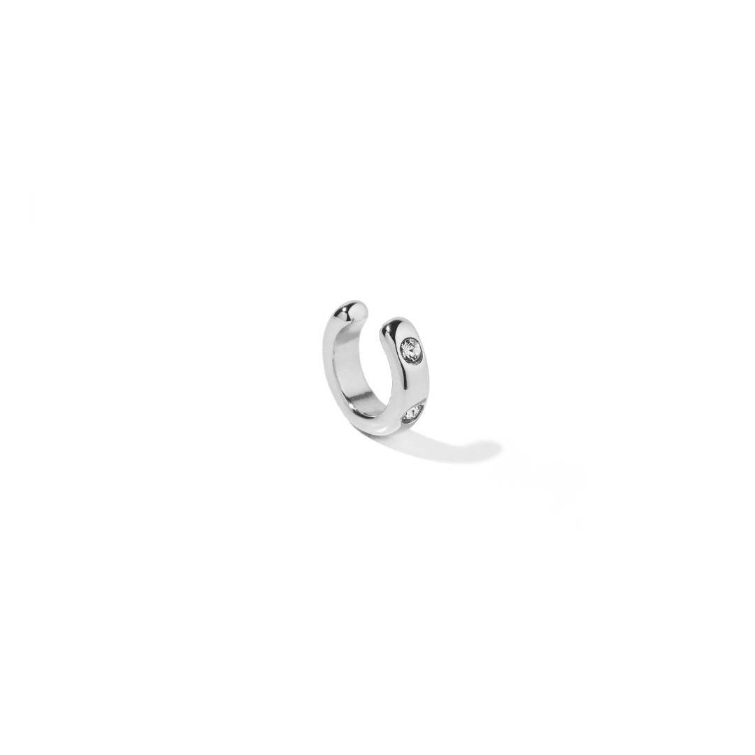 LUMI ICON SILVER EAR CUFF - ARETES - Malandra Jewelry - EUWA245.P