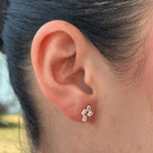 LUMIÈRE CROSS EARRINGS - ARETES - Malandra Jewelry - ZWA103-QX03077Y