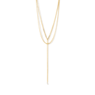 LUMIÈRE GOLD LARIAT NECKLACE - COLLARES - Malandra Jewelry - TC2020