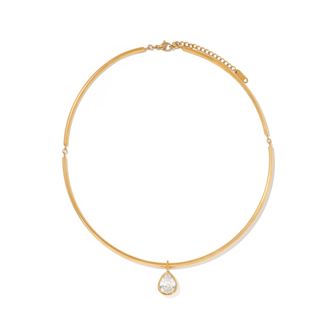 LUMINA DROP CHOKER - COLLARES - Malandra Jewelry - EUWC391-JDN0112242-4