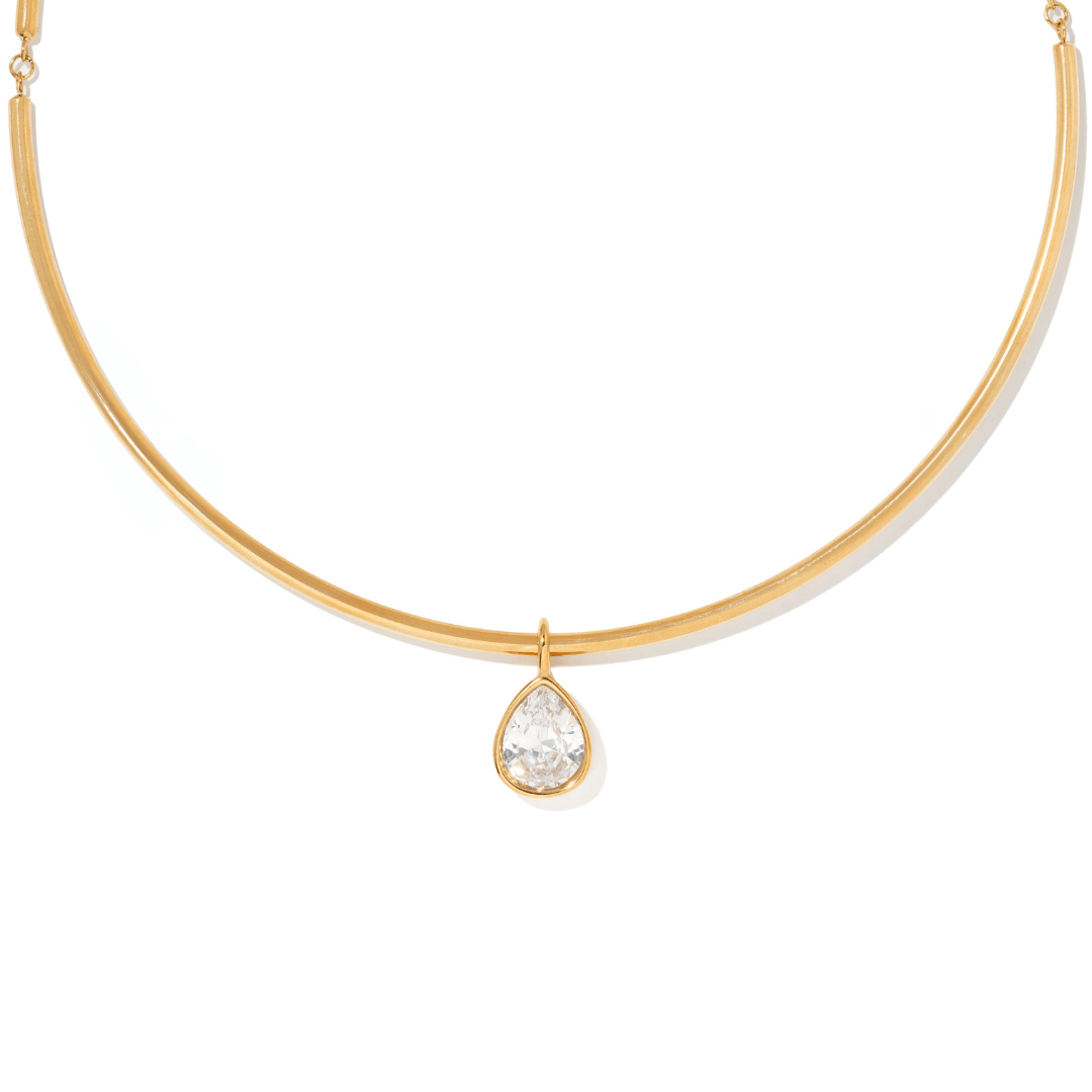 LUMINA DROP CHOKER - COLLARES - Malandra Jewelry - EUWC391-JDN0112242-4