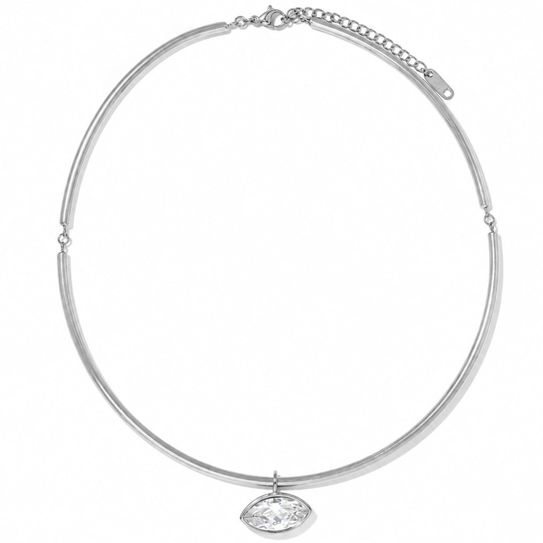 LUMINA MARQUISE SILVER CHOKER - COLLARES - Malandra Jewelry - EUWC390.P-JDN0112242-3