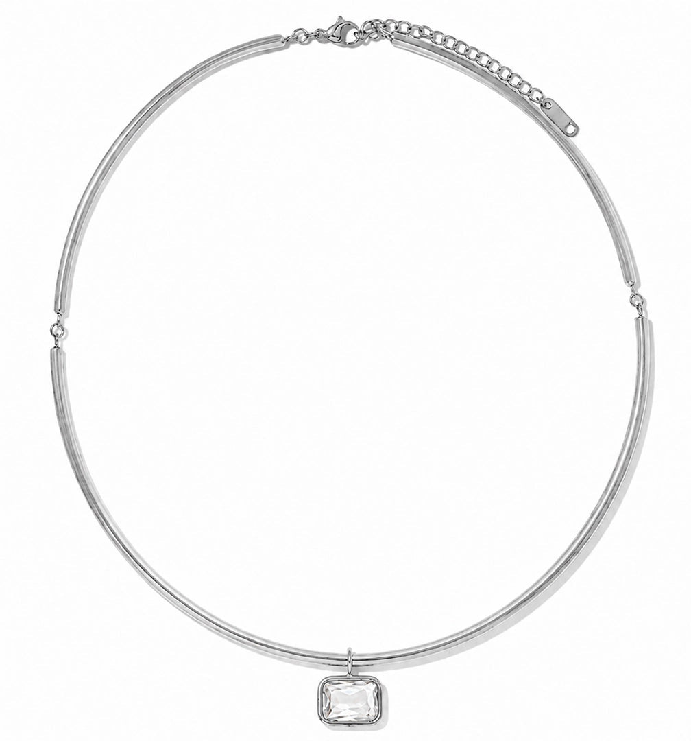 LUMINA RECTANGLE SILVER CHOKER - COLLARES - Malandra Jewelry - EUWC562.P JDN0112242-S-5