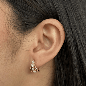 LUMINA ZIRCONIA EARRINGS - ARETES - Malandra Jewelry - EUWA448-JDE0312236
