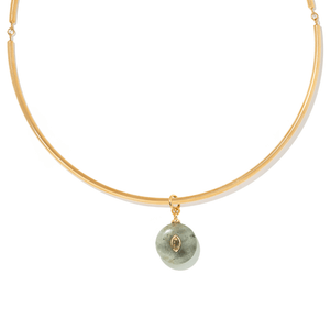 LUMINOUS LABRADORITE GAIA CHOKER - COLLARES - Malandra Jewelry - TC2428