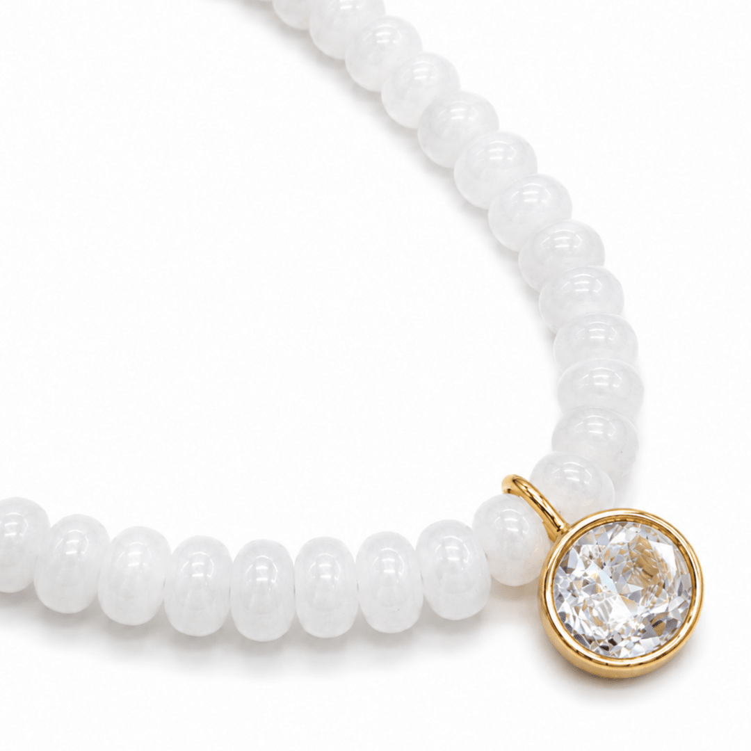 LUNAR AGATE GAIA NECKLACE - COLLARES - Malandra Jewelry - TC2532