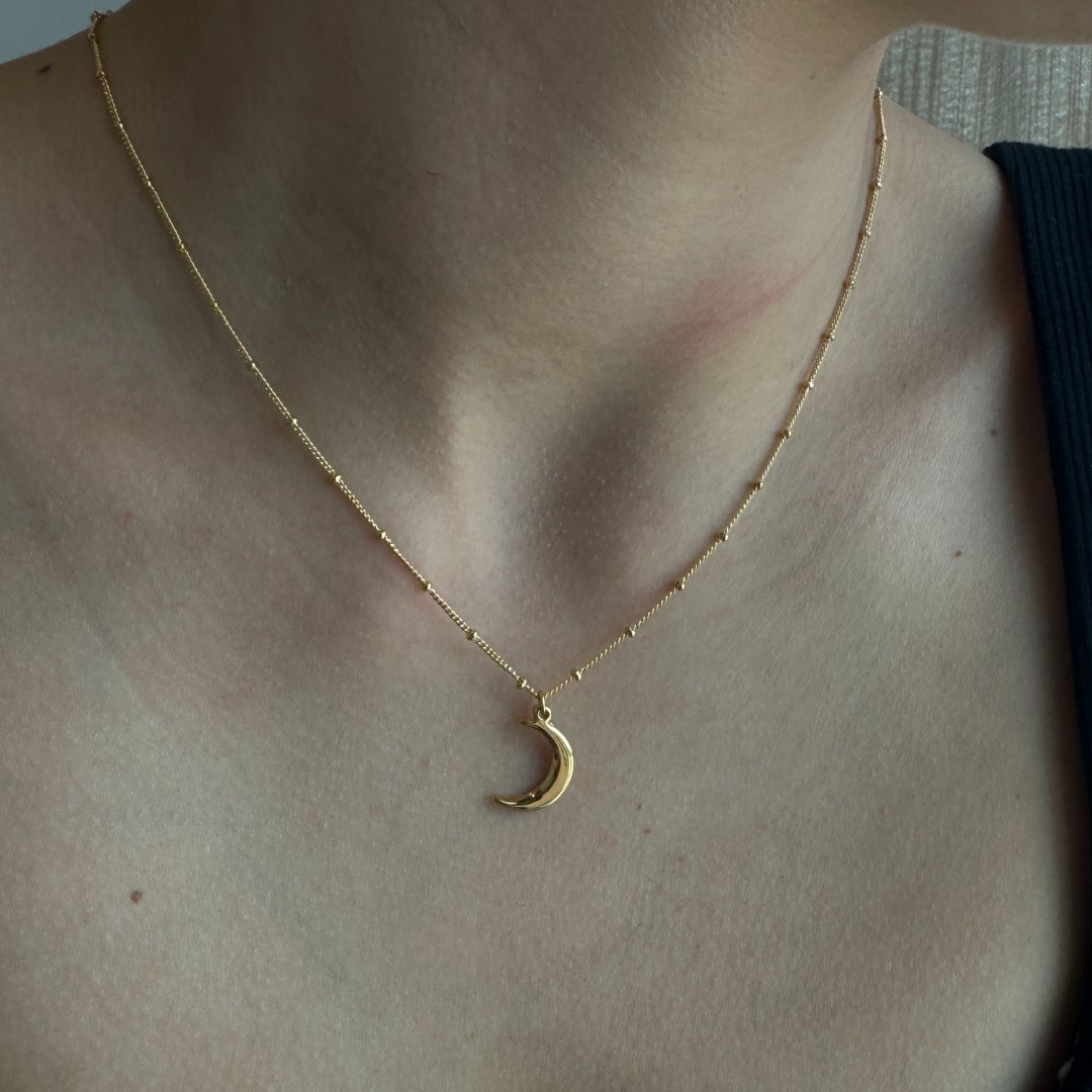 LUNAR SLICE NECKLACE - COLLARES - Malandra Jewelry - VCC219 - 9094