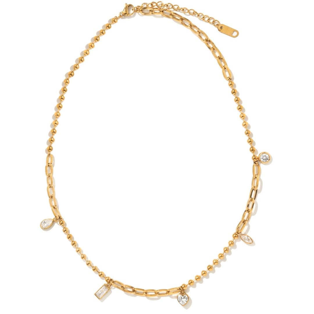 LUSTER DROPS NECKLACE - COLLARES - Malandra Jewelry - EUWC525-JDN0301331