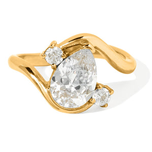 LUSTER GOLDEN DROP RING - ANILLOS - Malandra Jewelry - EUWR556.7-JDR0101325-7