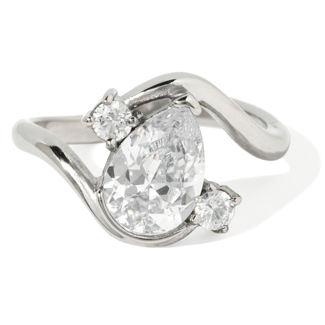 LUSTER SILVER DROP RING - ANILLOS - Malandra Jewelry - EUWR555.7-JDR0101325-S-7