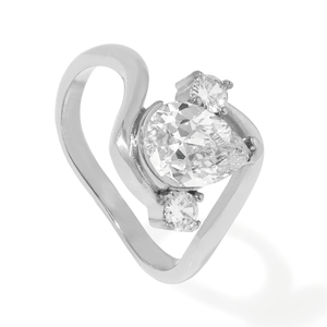 LUSTER SILVER DROP RING - ANILLOS - Malandra Jewelry - EUWR555.7-JDR0101325-S-7