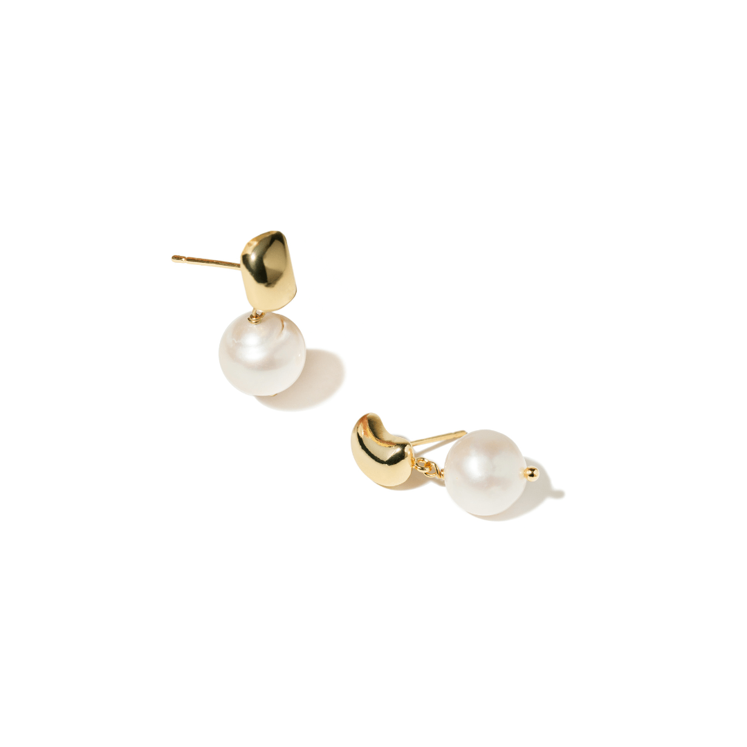 LUSTROUS PEARL EARRINGS - ARETES - Malandra Jewelry - TA2119