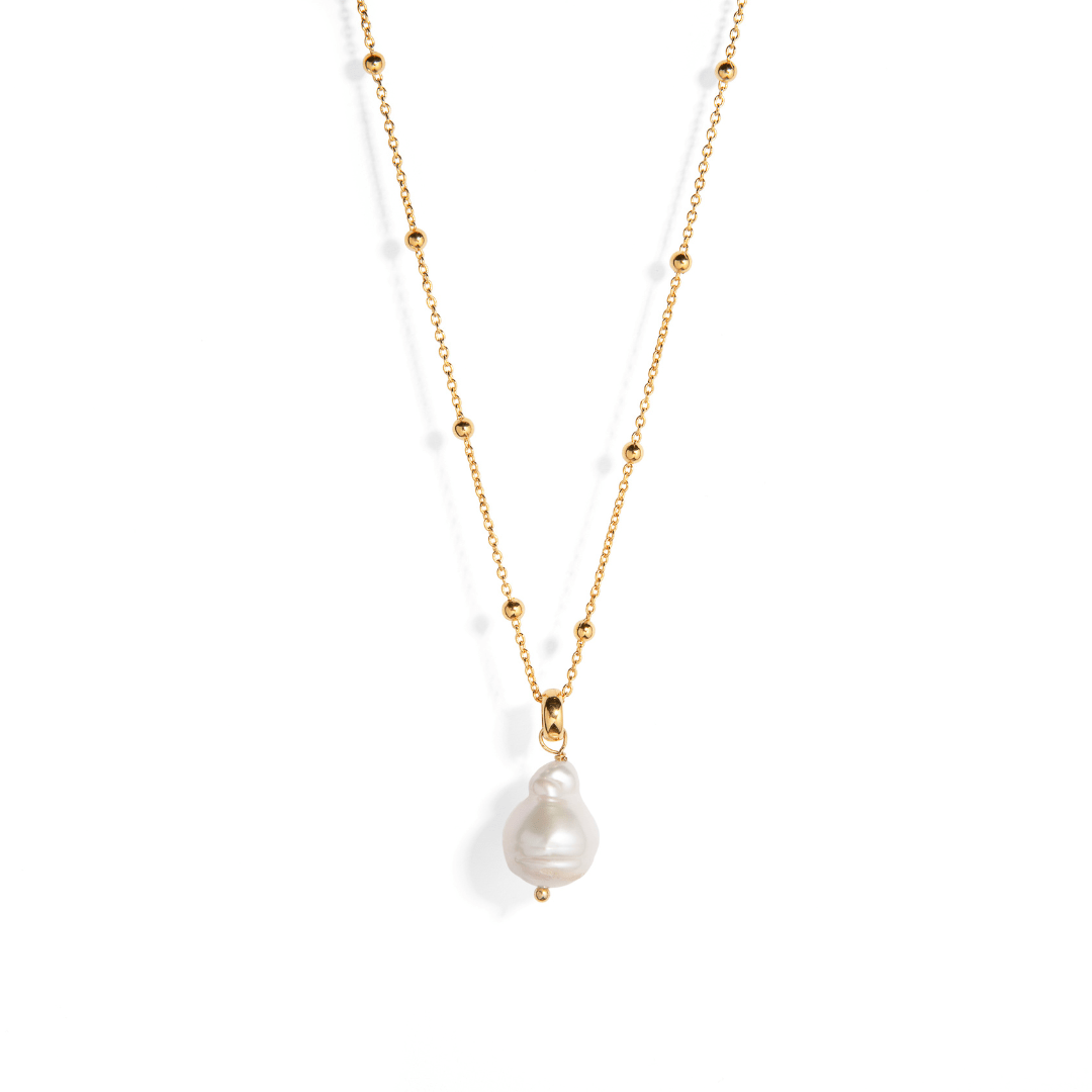 LUX BAROQUE PEARL NECKLACE - COLLARES - Malandra Jewelry - TC1926