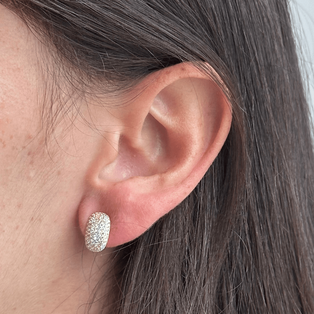 LUX CUSHION GOLDEN EARRINGS - ARETES - Malandra Jewelry - ZWA38 - QX02672Yt