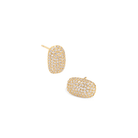 LUX CUSHION GOLDEN EARRINGS - ARETES - Malandra Jewelry - ZWA38 - QX02672Yt