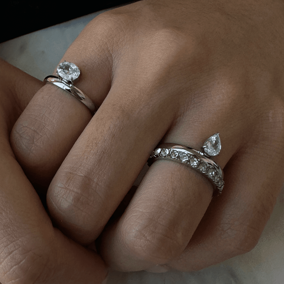 LUX ETERNITY SILVER ICON RING - ANILLOS - Malandra Jewelry - EUWR258.6.P