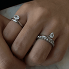 LUX ETERNITY SILVER ICON RING - ANILLOS - Malandra Jewelry - EUWR258.6.P