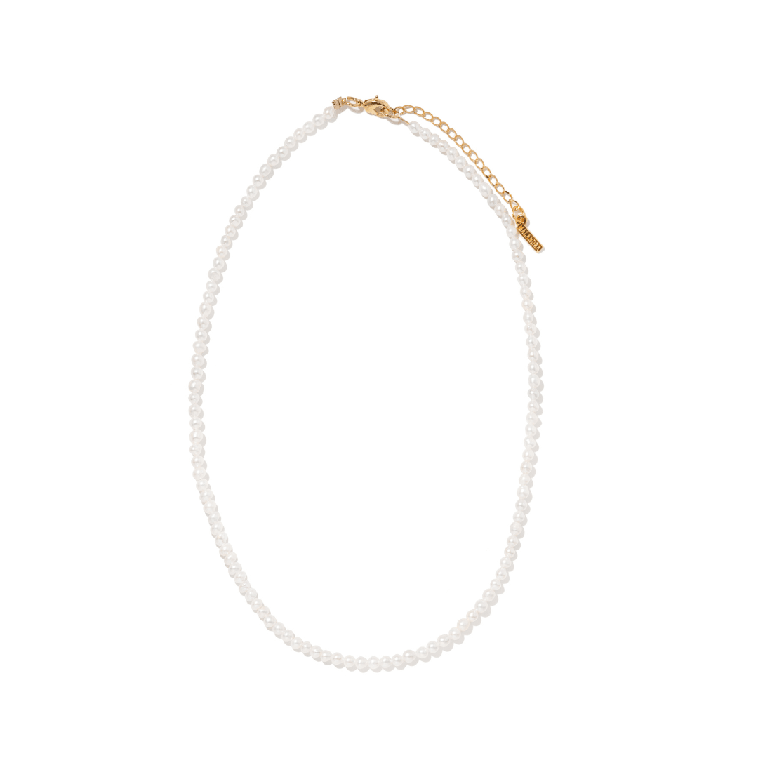 LUX PETITE PEARL NECKLACE - COLLARES - Malandra Jewelry - TC2310