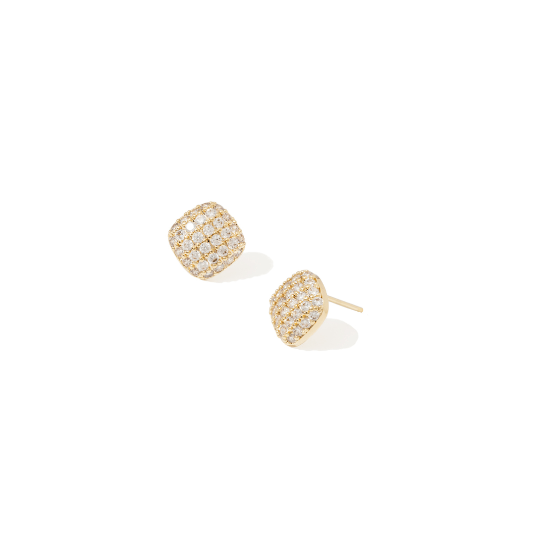 LUX SQUARE SHINE EARRINGS - ARETES - Malandra Jewelry - ZWA10-QX01623Y