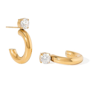 LUX ZIRCONIA EARRINGS - ARETES - Malandra Jewelry - EUWA431-JDE0112212