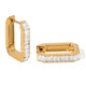LUXE BAGUETTE ZIRCONIA HOOPS - ARETES - Malandra Jewelry - EUWA495-JDE0310012