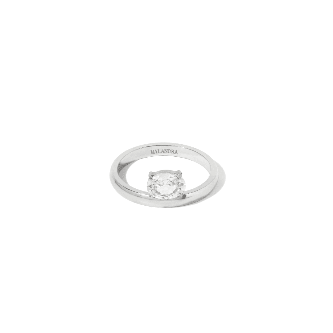 LUXE EDGE SILVER ICON RING - ANILLOS - Malandra Jewelry - EUWR327.6.P
